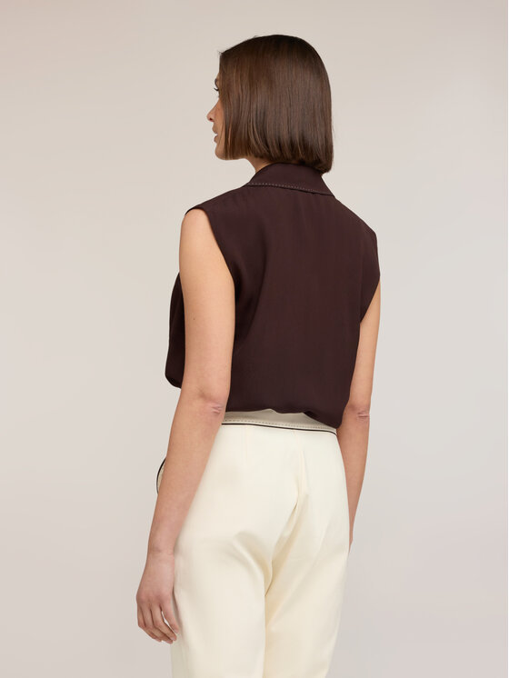 Motivi Motivi Top D039Q000546N032 Marrone Regular Fit