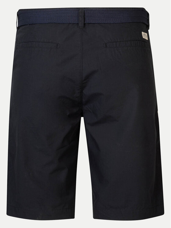 Petrol Industries Petrol Industries Шорти з тканини M-1040-SHO501 Чорний Slim Fit