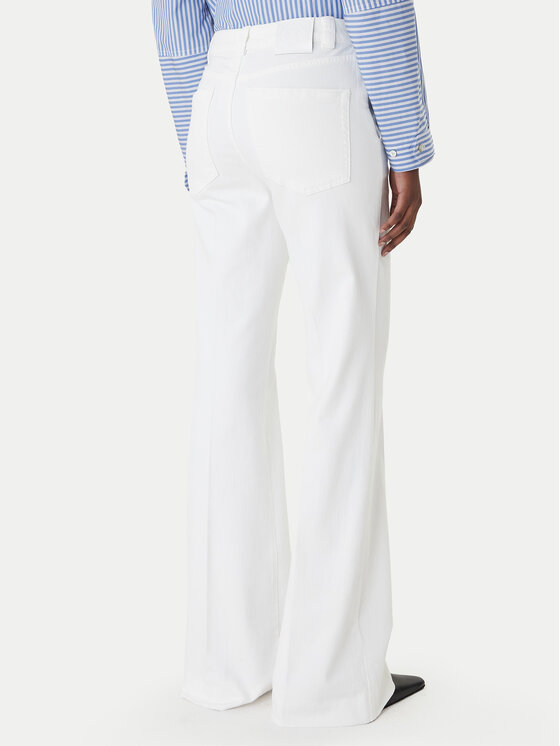 Marella Marella Дънки Esodo 2613131034 Бял Flare Fit