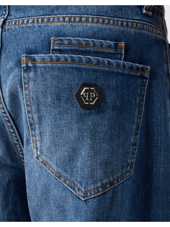 PHILIPP PLEIN PHILIPP PLEIN Jeansy 30582 Niebieski Loose Fit