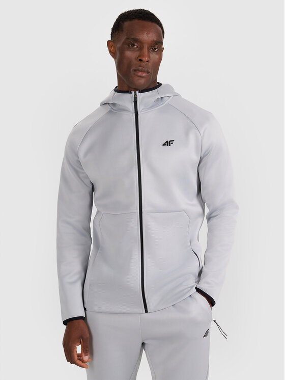 4F 4F Bluza techniczna TRAINING Szary jasny Regular Fit
