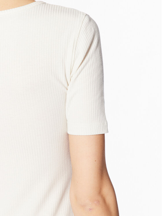 Lee Lee T-Shirt L44KIPNQ Beżowy Slim Fit