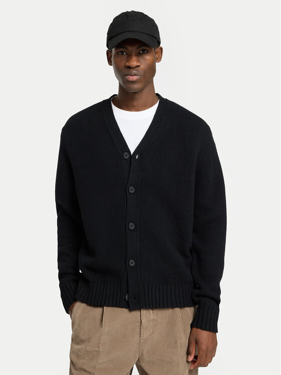 Selected Homme Selected Homme Pletena jopica Cody 16095620 Črna Relaxed Fit