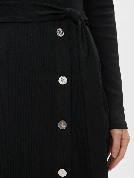 LAUREN RALPH LAUREN Lauren Ralph Lauren Džemper haljina 250889290004 Crna Slim Fit