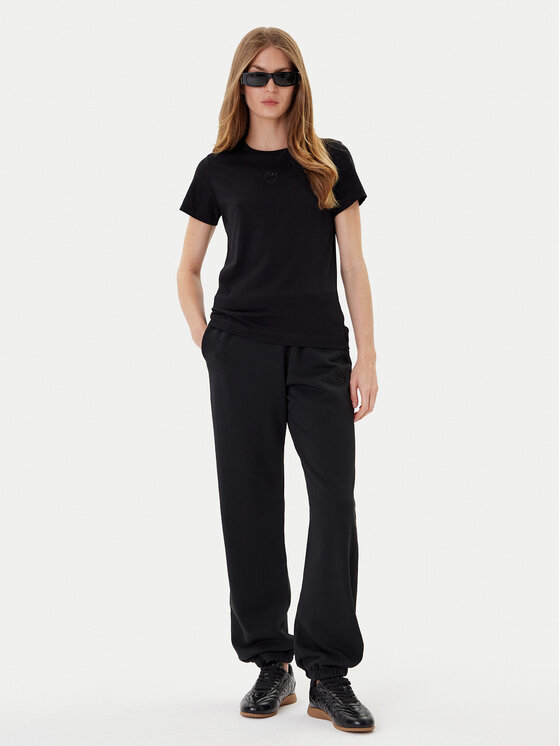 PINKO PINKO Spodnji del trenirke Pazzo 105508 A2RB Črna Regular Fit