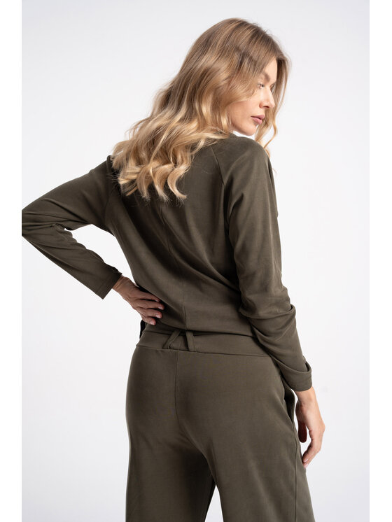CLICK CLICK Μπλουζάκι 10-6996 Χακί Comfortable Fit