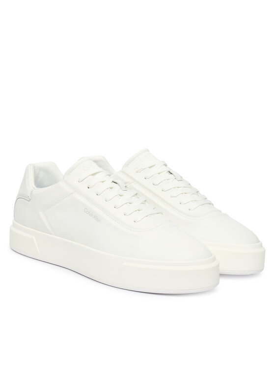 Calvin Klein Calvin Klein Sneakersy Basket Cups Oxf Lup Hf Lth YM0YM01452 Bílá