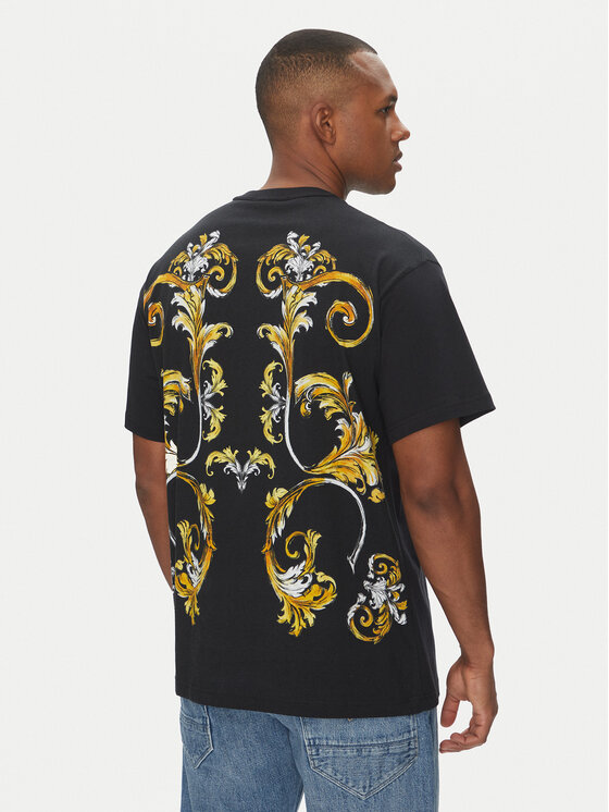 Versace Jeans Couture Versace Jeans Couture T-shirt 78GAH6RB Crna Regular Fit