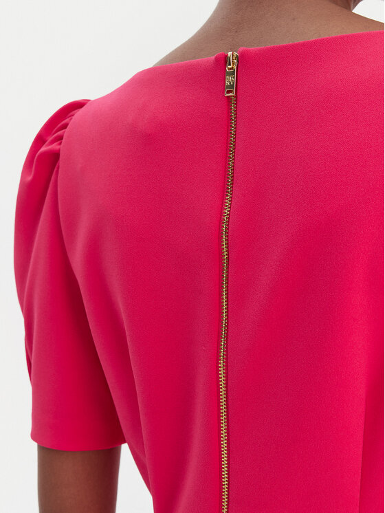 DKNY DKNY Cocktail obleka DD6A1666 Rdeča Slim Fit