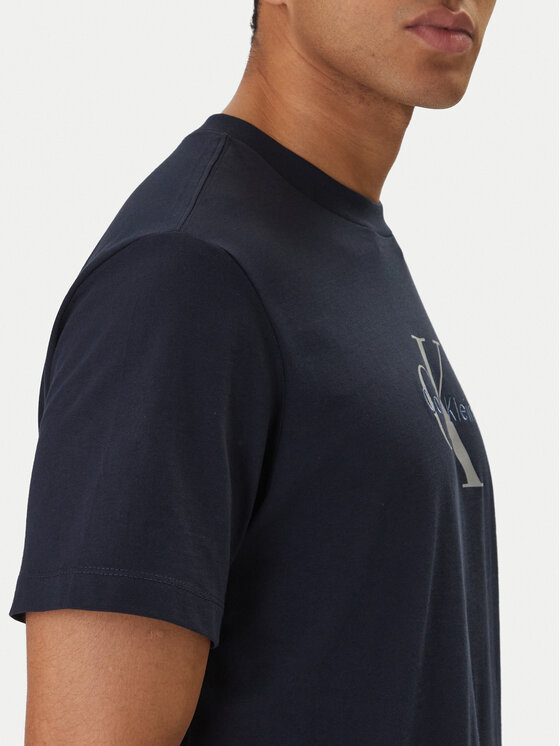Calvin Klein Jeans Calvin Klein Jeans Тишърт Hero Monologo LV04RB862G Тъмносин Regular Fit