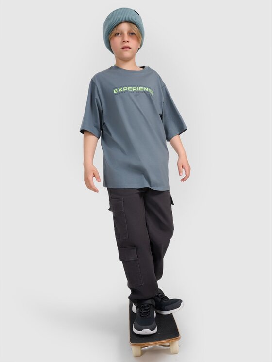4F 4F T-Shirt 4FJRAW25TTSHM3166-46S Πράσινο Oversize