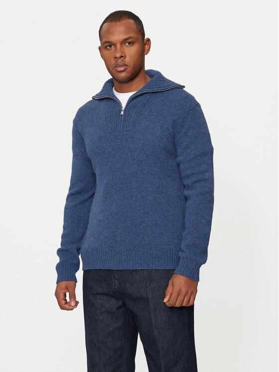 United Colors Of Benetton Sveter 103MU200Z Tmavomodrá Regular Fit