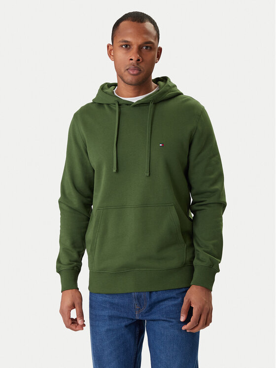 Tommy Hilfiger Bluză Essential MW0MW37235 Verde Regular Fit