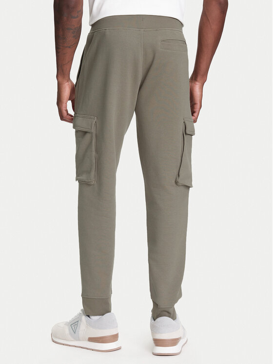 Guess Guess Teplákové kalhoty Z4YB08 KAIJ1 Khaki Regular Fit