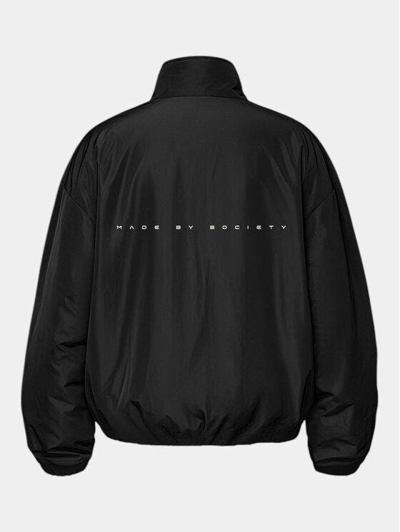 MADE BY SOCIETY MADE BY SOCIETY Kurtka anorak Jacheta Noir Élément - J16694 Czarny Basic Fit