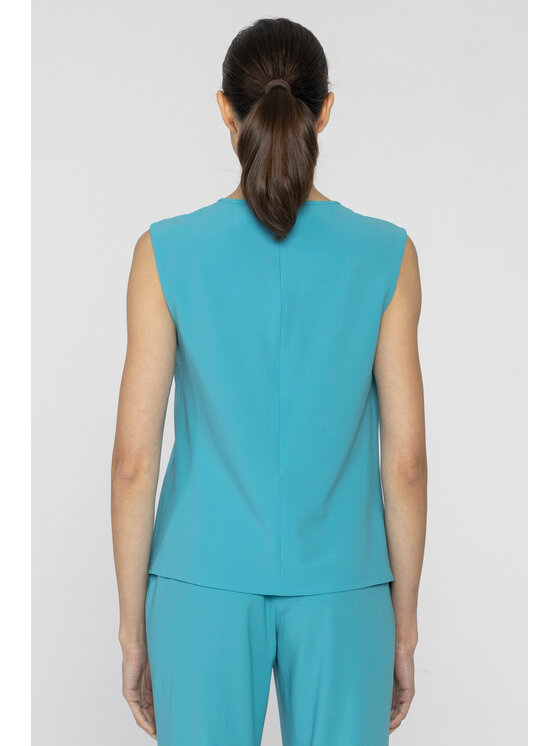 Deni Cler Milano Deni Cler Milano Top W-DC-0010-D2-A2-52-1 Niebieski Oversize
