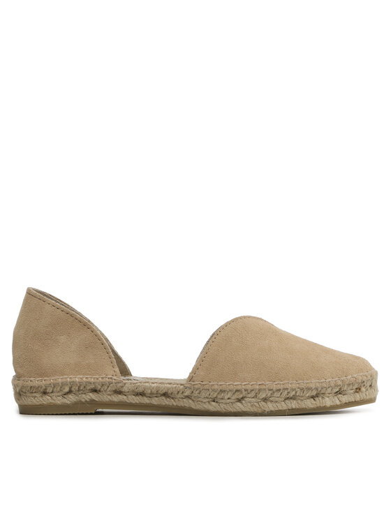 Manebi Manebi Espadrilles Suede Open-Side Flats K 1.1 O0 Beige