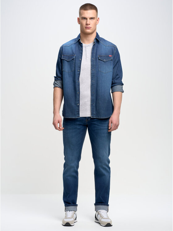 BIG STAR BIG STAR T-Shirt basicag_901 Szary Basic Fit
