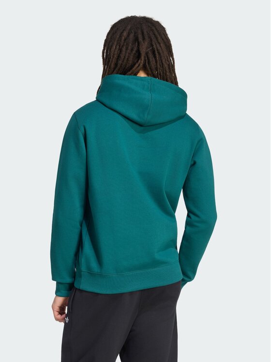adidas adidas Felpa Trefoil Essentials KV9317 Verde scuro Regular Fit