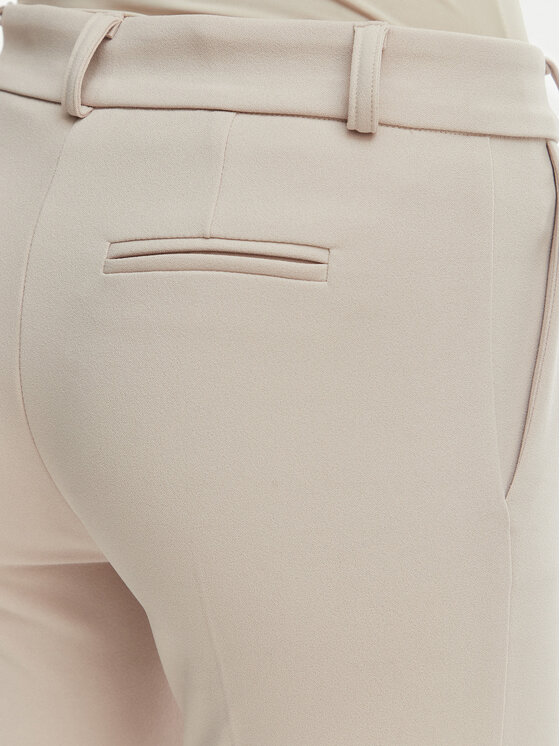 Rinascimento Rinascimento Medžiaginės kelnės CFC0127865003 Smėlio Slim Fit