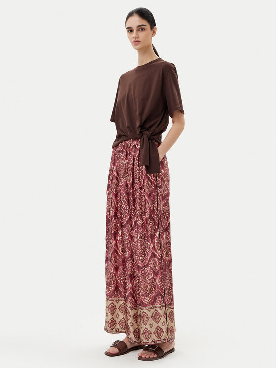 ViCOLO ViCOLO Majica UD0043 Rjava Regular Fit