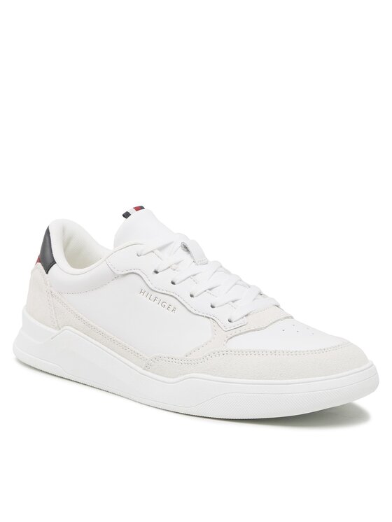 Tommy Hilfiger Tommy Hilfiger Tossud Elevated Cupsole Leather Mix FM0FM04358 Valge