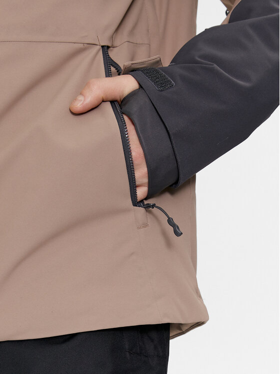 4F 4F Скиорско яке 4FAW23TTJAM347 Сив Regular Fit