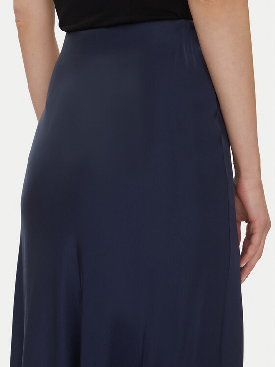Fracomina Fracomina Midi szoknya FJ25SG2003W45101 Sötétkék Regular Fit