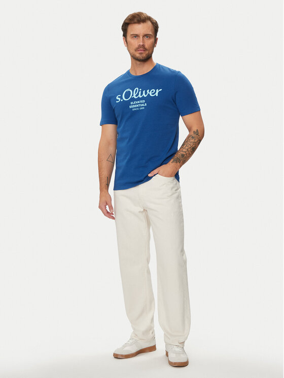 s.Oliver s.Oliver T-Shirt 2139909 Niebieski Regular Fit
