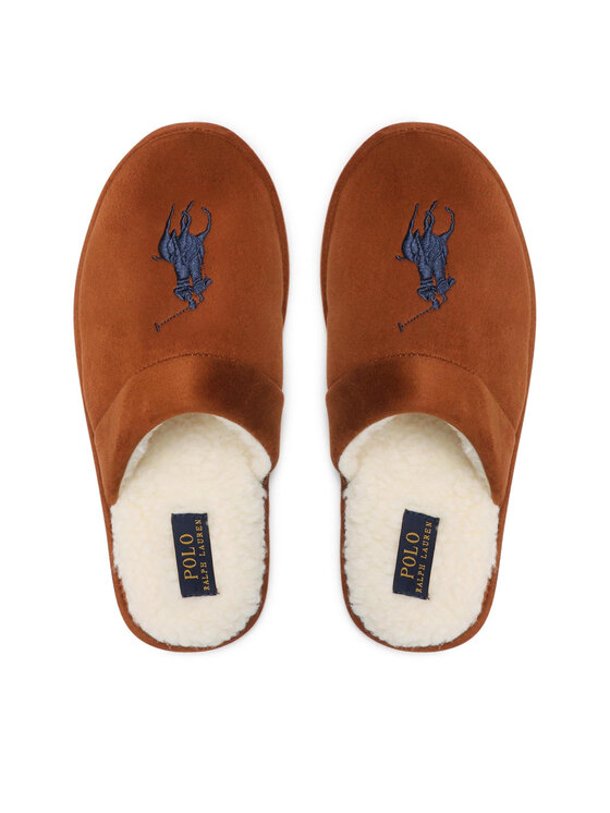 Polo Ralph Lauren Polo Ralph Lauren Kapcie Klarence Big Pp SMF4396BRL Brązowy