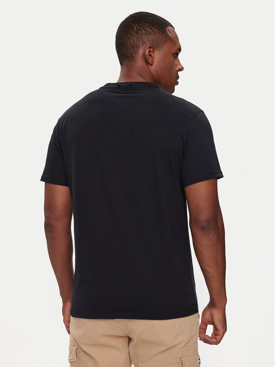 Napapijri Napapijri Футболка S-Badge NP0A4I3N Чорний Regular Fit