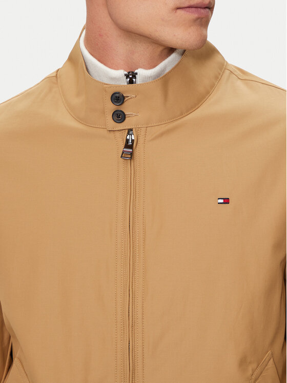 Tommy Hilfiger Tommy Hilfiger Bunda pro přechodné období Club Harrington MW0MW35670 Béžová Regular Fit
