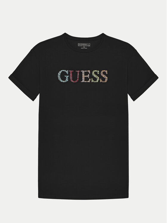 Guess Tričko J5GI38 J1314 Čierna Regular Fit