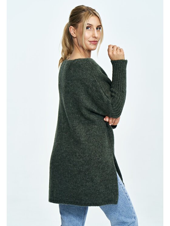 FIGL FIGL Sweter M900 Khaki Oversize