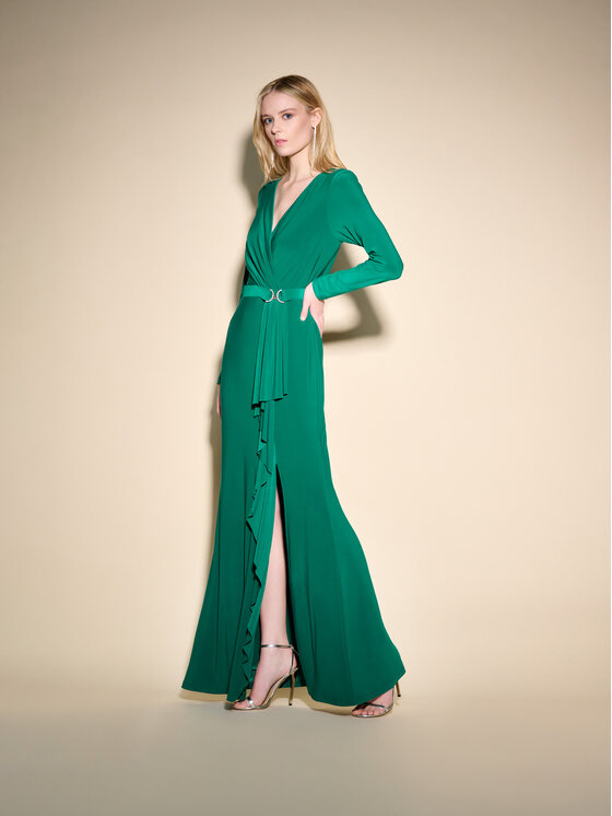 Joseph Ribkoff Joseph Ribkoff Vakarinė suknelė 233788 Žalia Regular Fit