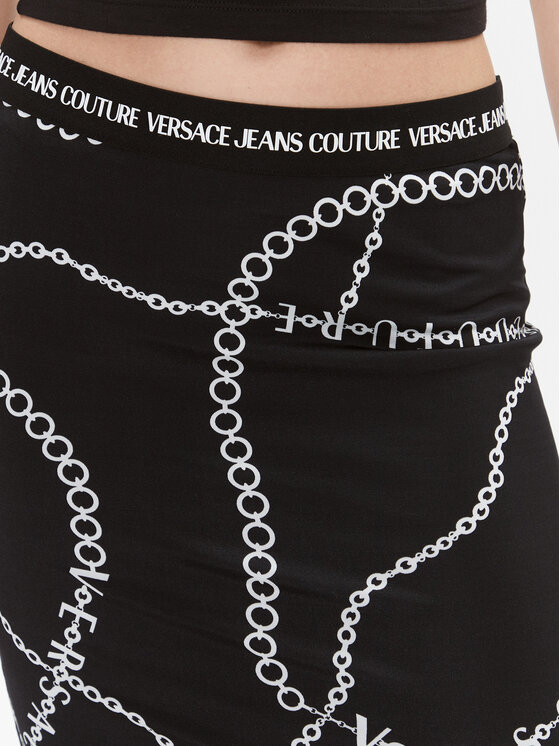 Versace Jeans Couture Versace Jeans Couture Spódnica ołówkowa 75HAE8A6 Czarny Slim Fit