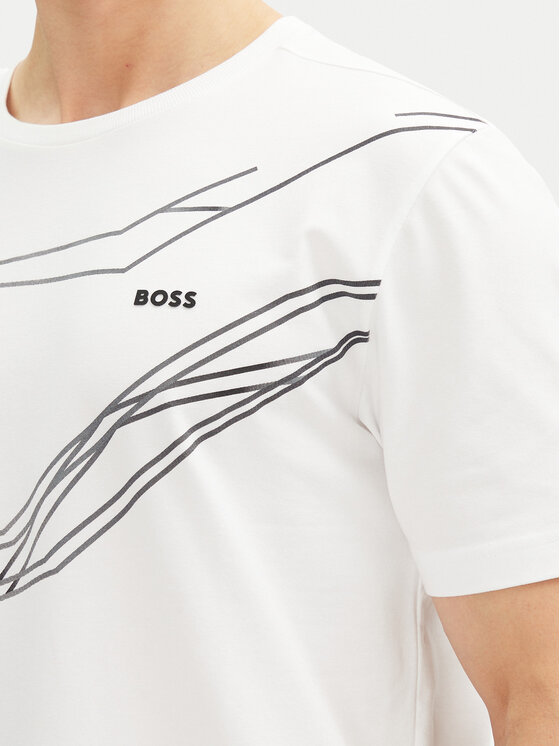 BOSS BOSS T-Shirt Beetle 50542048 Biały Regular Fit