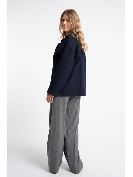 CLICK CLICK Kurtka przejściowa 71-0101 Granatowy Comfortable Fit