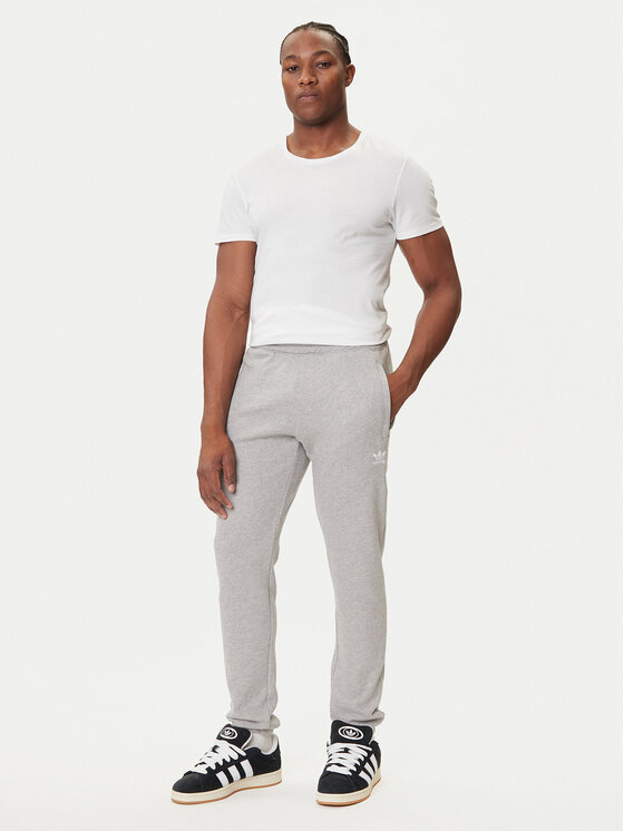 adidas adidas Spodnji del trenirke Trefoil Essentials JY6271 Siva Slim Fit
