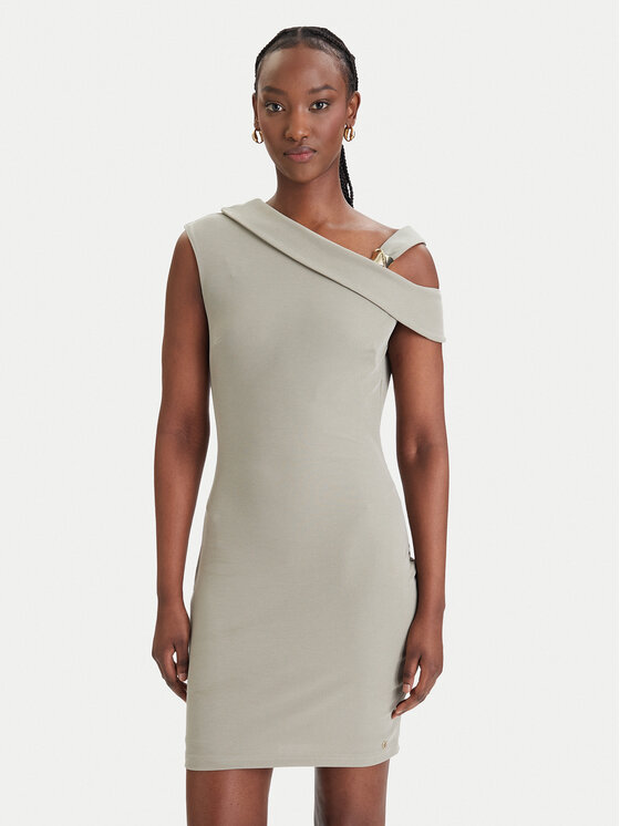 Guess Guess Kasdieninė suknelė W6GK23 K3017 Chaki Regular Fit