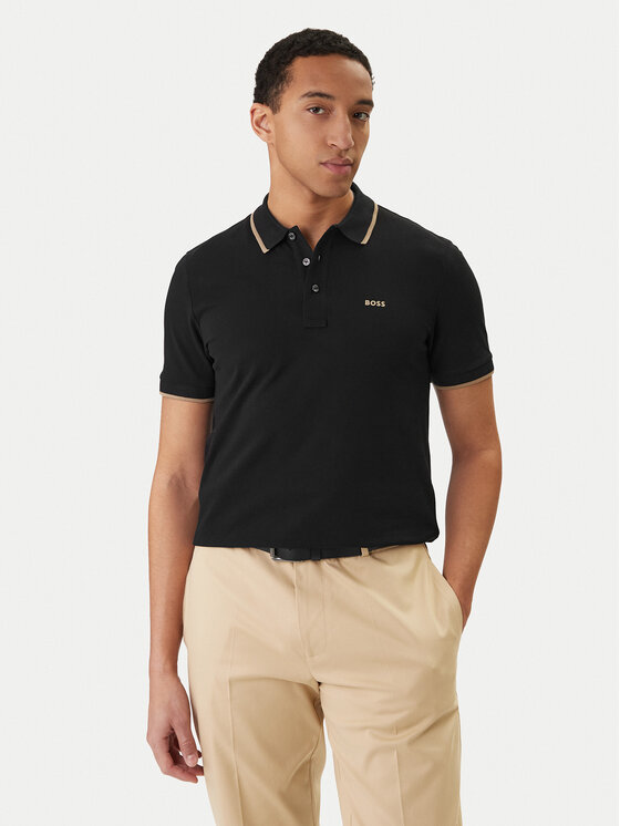 BOSS BOSS Polo Parlay 190 50494697 Czarny Regular Fit