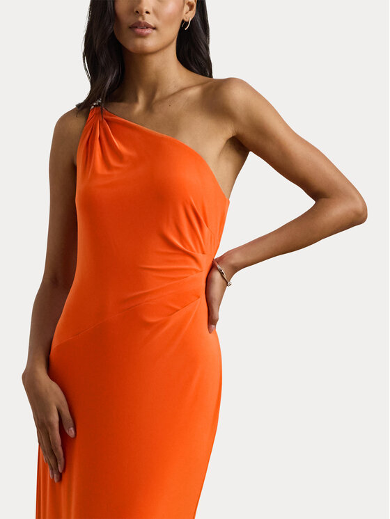 LAUREN RALPH LAUREN LAUREN RALPH LAUREN Sukienka wieczorowa 253751483033 Pomarańczowy Slim Fit
