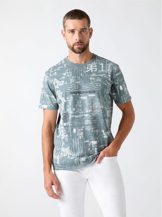 Guess Guess T-Shirt 185138 Niebieski Classic Fit