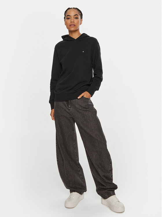 Calvin Klein Calvin Klein Bluza Emb Graphic K20K208062 Czarny Relaxed Fit