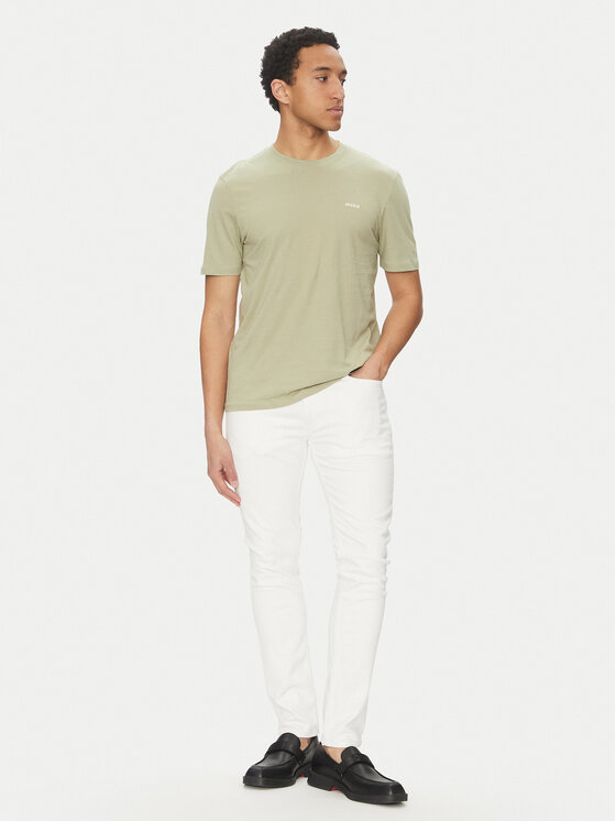 HUGO HUGO Jeans hlače 50537696 Bela Extra Slim Fit