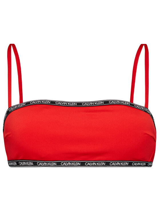 Calvin Klein Swimwear Calvin Klein Swimwear Bikini pezzo sopra Bandeau KW0KW01274 Rosso