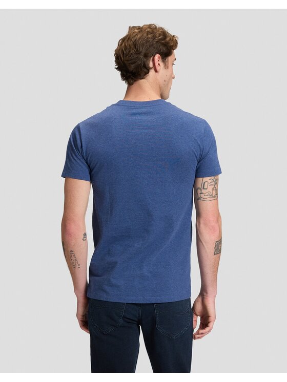 Lee Lee T-Shirt ULTIMATE POCKET TEE Niebieski Slim Fit