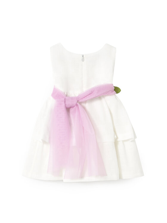 Mayoral Mayoral Elegantes Kleid 1911 Weiß Regular Fit