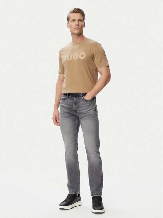 HUGO HUGO Футболка Dulivio 50467556 Чорний Regular Fit