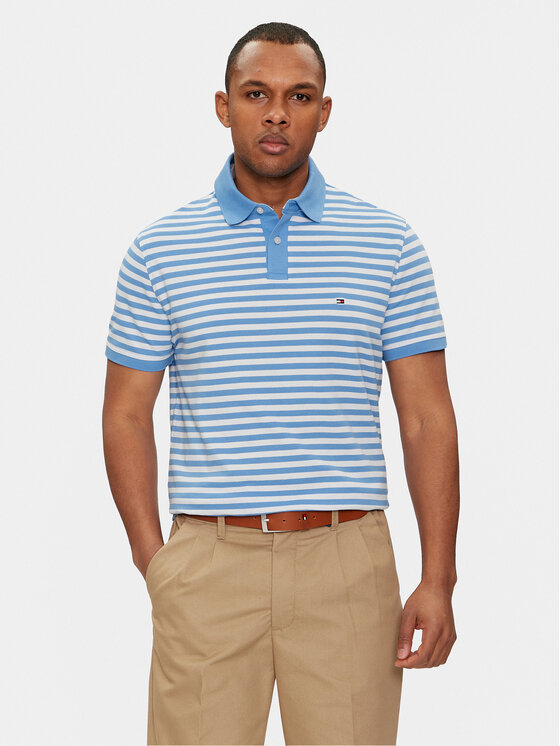 Tommy Hilfiger Polo 1985 MW0MW17770 Blu Regular Fit, taglia : L